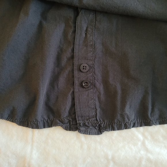 Method Men's Button Down Long Sleeve Shirt Size XL Gray Black Embroidered - Picture 9 of 9